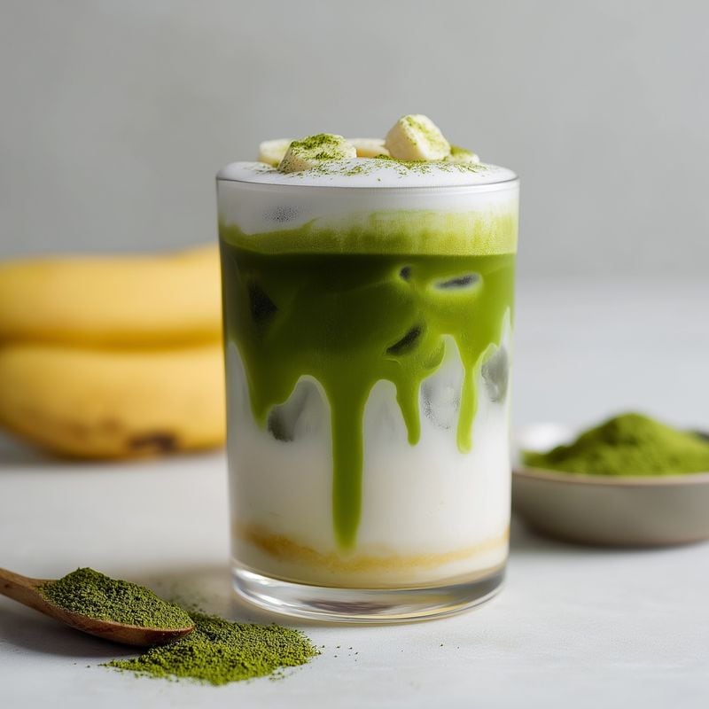 Hibiscus Cloud Matcha Latte