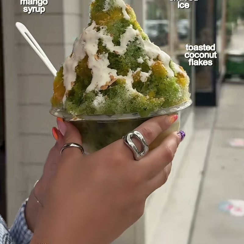 Mango & Coconut Shaved Ice