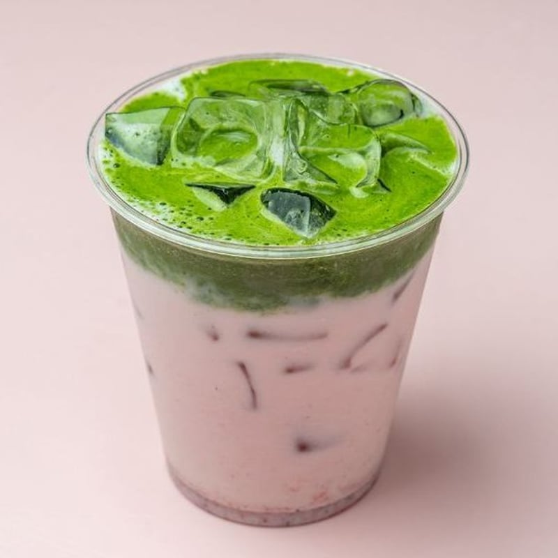 Iced Strawberry Matcha Latte