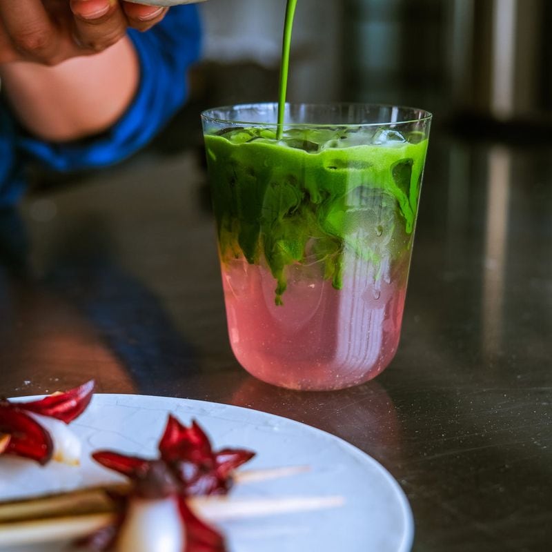 Lychee + Sudachi Matcha Soda