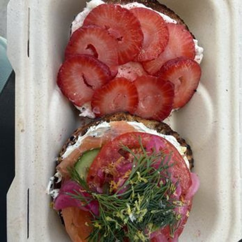 Matcha from Layla Bagels