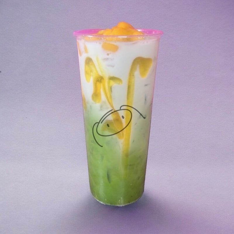 Mango Matcha Milk Tea