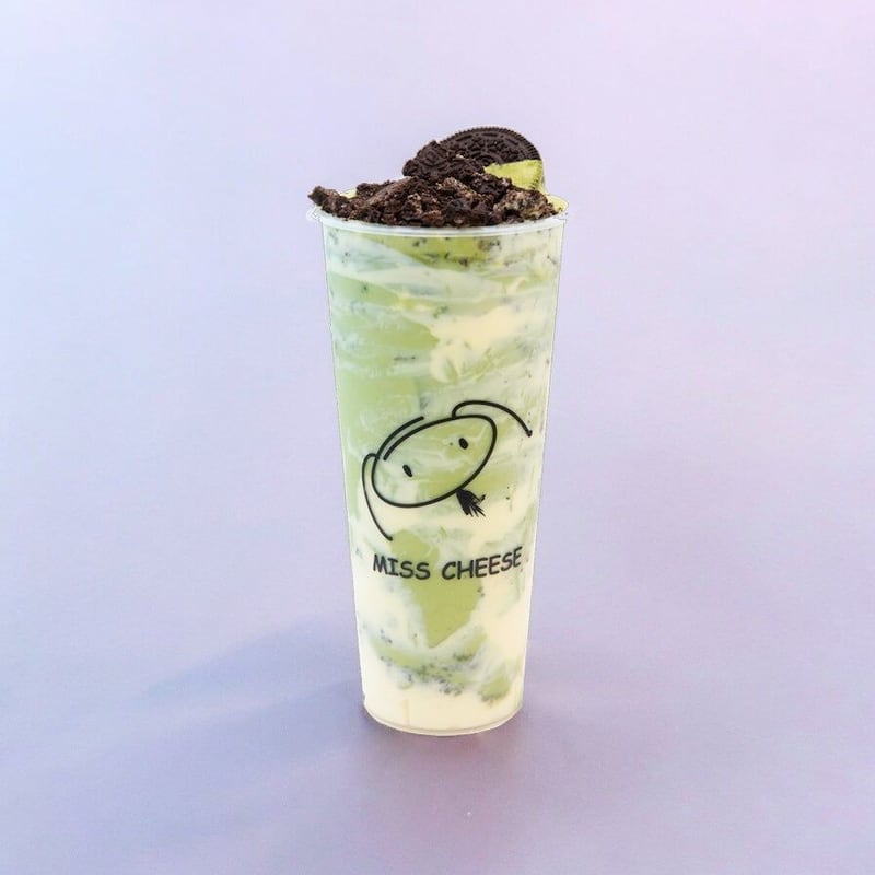 Oreo Brulee Matcha Milk Tea