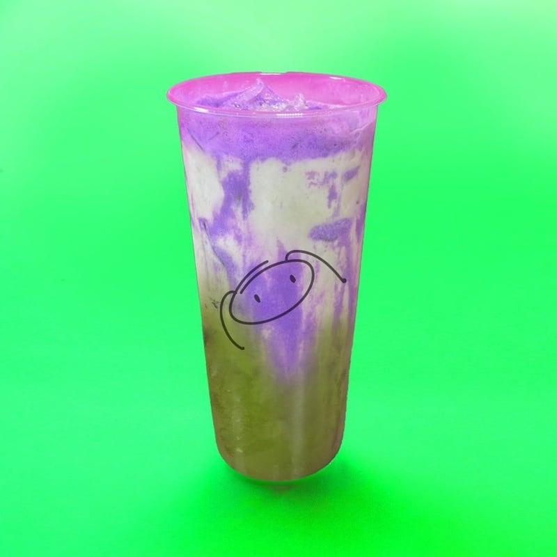 Taro Matcha Milk Tea