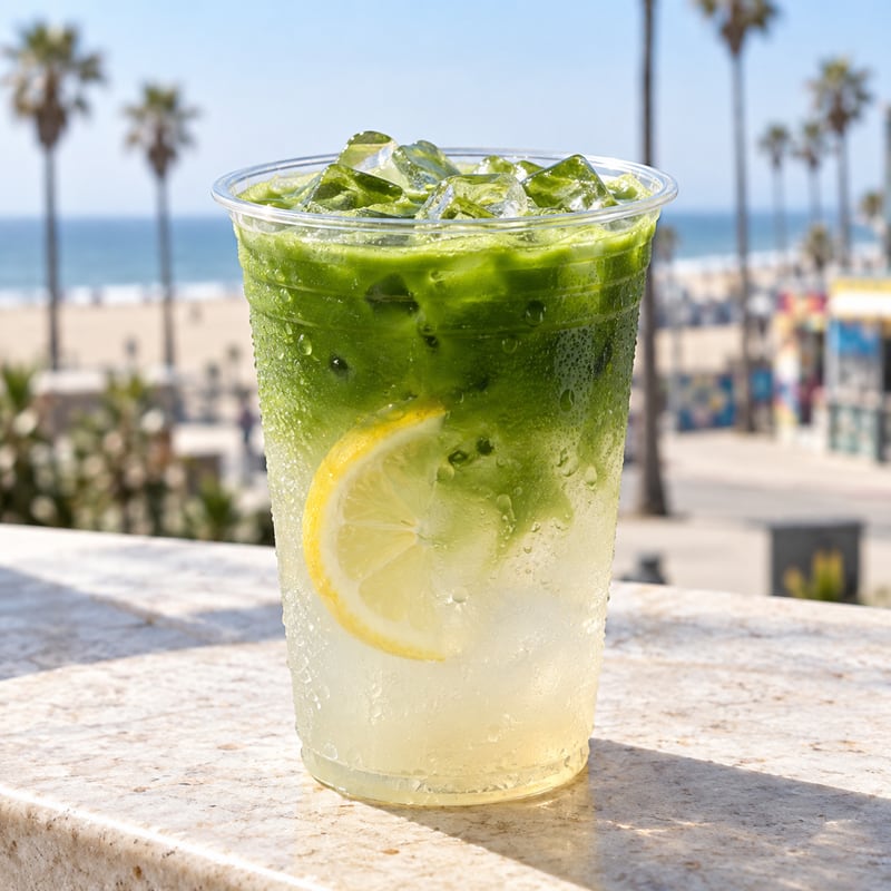 Matcha Lemonade with Coconut Water
