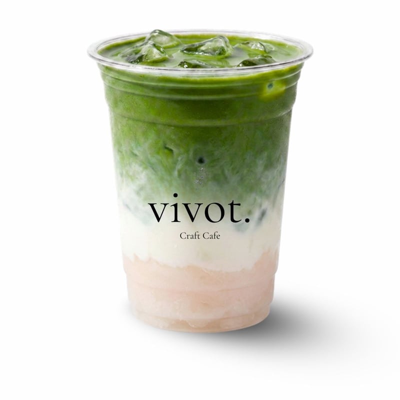 Lychee Matcha Latte