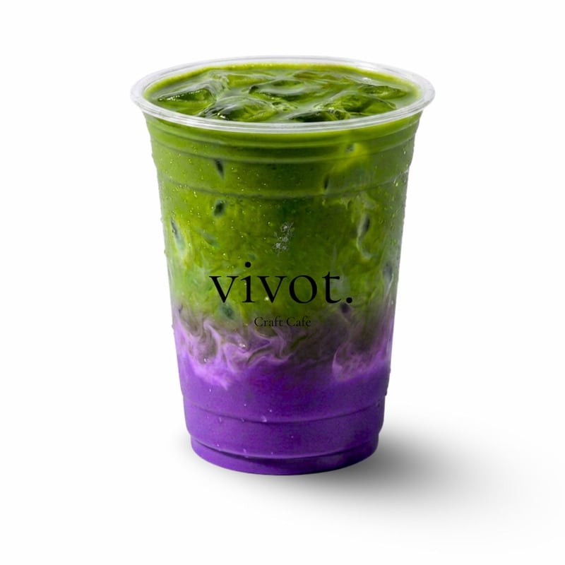 Ube Matcha Latte