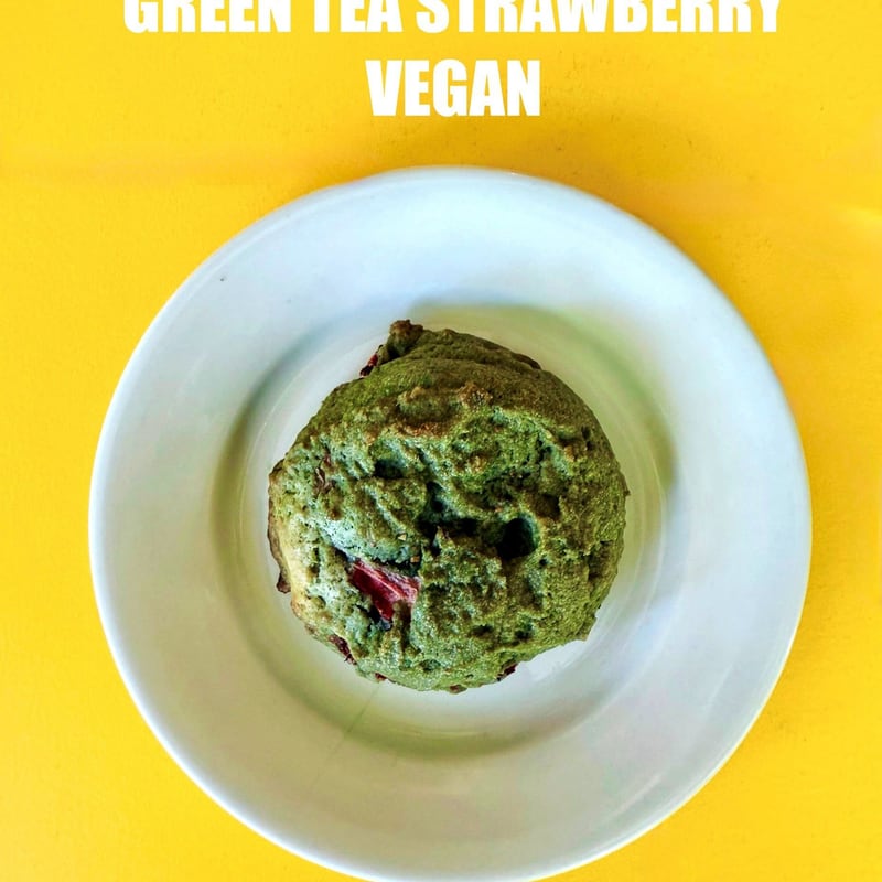 Green Tea Strawberry Vegan Cookie